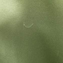 Pre Owned Roberto Cavalli Green Satin Long Sleeve Tops L