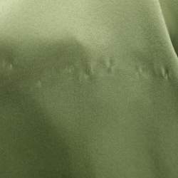 Pre Owned Roberto Cavalli Green Satin Long Sleeve Tops L