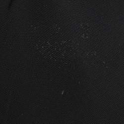 Pre Owned Roberto Cavalli Black Floral Print Stretch Knit Mini Dress M