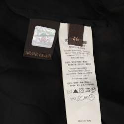 Pre Owned Roberto Cavalli Beige Leopard Print Silk Maxi Dress L