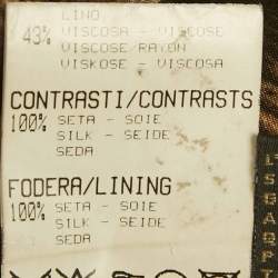 مملوكة مسبقًا Roberto Cavalli Beige Linen Blend Zip-Up Jacket S