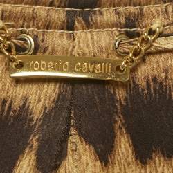 مملوكة مسبقًا Roberto Cavalli Beige Linen Blend Zip-Up Jacket S