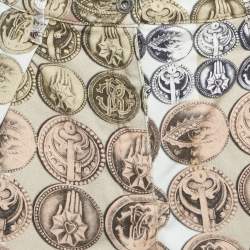 مملوكة مسبقًا شورت جينز بطبعات بيج روبيرتو كافالي صغير/مقاس الخصر 26"