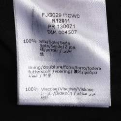 مملوكة مسبقًا Roberto Cavalli Black Multicolor Printed Satin Mini Dress M