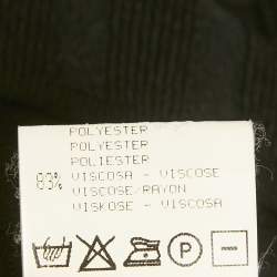 Pre Owned توب روبرتو كافالي تريكو بأكمام طويلة أسود مقاس صغير (سمول)