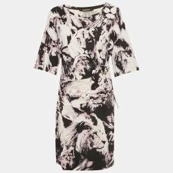 مملوكة مسبقًا Roberto Cavalli Multicolor Printed Jersey Midi Dress L