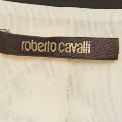 Pre Owned Roberto Cavalli Multicolor Printed Jersey Midi Dress L