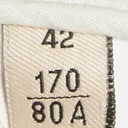 مملوكة مسبقًا بنطلون جينز روبرتو كافالي دنيم طبقات مخمل ممزق أزرق 30 بوصة وسط