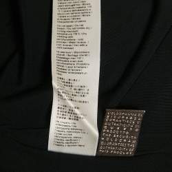 Pre Owned Roberto Cavalli Black/Blue Printed Jersey Mini Dress S