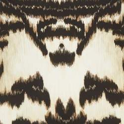 Pre Owned فسـتان روبرتـو كافالـي تـريكو مـطبع نقـش الحيـوانات متعـدد الألـوان قـصير مـقاس وسـط - مـيديــوم