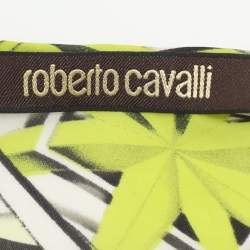 Pre Owned Roberto Cavalli Multicolor Printed Silk Top S