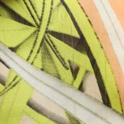 Pre Owned Roberto Cavalli Multicolor Printed Silk Top S