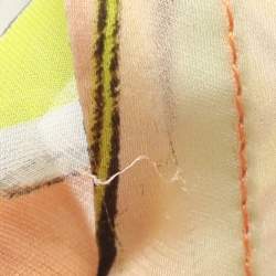 Pre Owned Roberto Cavalli Multicolor Printed Silk Top S