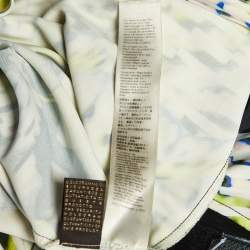 Pre Owned Roberto Cavalli Multicolor Printed Crepe Sleeveless Dress M