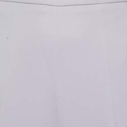 Pre Owned Roberto Cavalli Purple Crepe Wide-Leg Trousers M