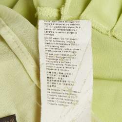 Pre Owned Roberto Cavalli Green Jersey Pleated Mini Dress S