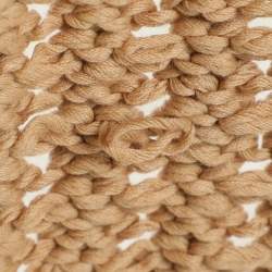 Pre Owned Roberto Cavalli Beige Crochet Cropped Cardigan M