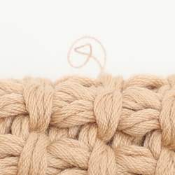 Pre Owned Roberto Cavalli Beige Crochet Cropped Cardigan M