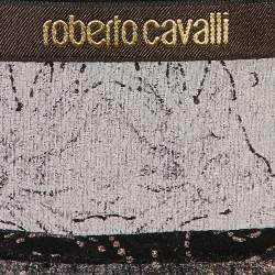 Pre Owned Roberto Cavalli Black Silk Top S