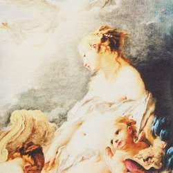 مملوكة مسبقًا Roberto Cavalli Blue Printed Jersey T-Shirt S