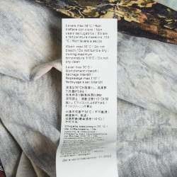 مملوكة مسبقًا Roberto Cavalli Blue Printed Jersey T-Shirt S