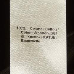 Pre Owned Roberto Cavalli Black Printed Jersey Oversized T-Shirt M