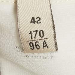 مملوكة مسبقًا فستان روبيرتو كافالي بيج نقوش حيوانات جيرسي مكشكش ماكسي ميديوم