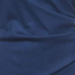 مملوكة مسبقًا فستان روبرتو كافالي شيث صوف قطيفة أزرق مقاس متوسط