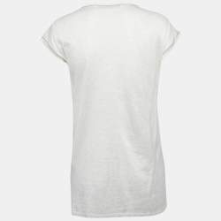 مملوكة مس بقًا Roberto Cavalli Grey Jersey Embellished T-Shirt M