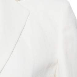 Pre Owned بليزر روبرتو كافالي مفصل بيج فاتح فلورنسا S