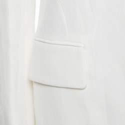 Pre Owned بليزر روبرتو كافالي مفصل بيج فاتح فلورنسا S