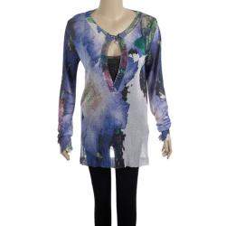 Pre Owned Roberto Cavalli Floral Print Sweater M