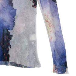 Pre Owned Roberto Cavalli Floral Print Sweater M