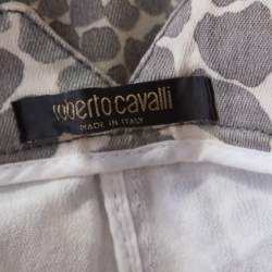 Pre Owned Roberto Cavalli Multicolor Animal Printed Cotton Maxi Skirt M