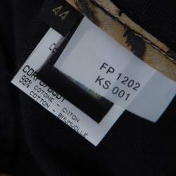 Pre Owned Roberto Cavalli Black Denim Leopard Printed Cuff Cropped Jeans M