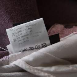 Pre Owned Roberto Cavalli Purple Denim Snake Print Straight Fit Jeans S 