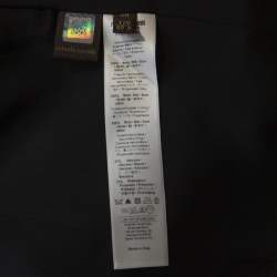 Pre Owned جاكيت بليزر روبرتو كافالي حرير نقشة الفهد بيج وأسود S 