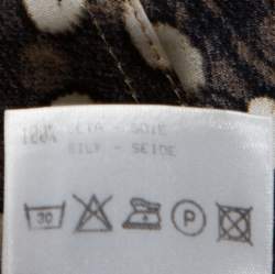 Pre Owned Roberto Cavalli Multicolor Animal Print Silk Godet Maxi Skirt M