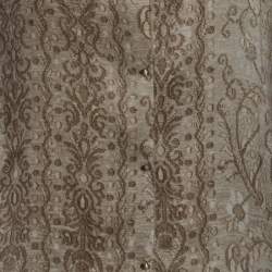 Pre Owned Roberto Cavalli Beige Printed Silk Contrast Trim Button Front Shirt M