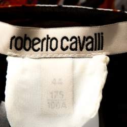 مملوكة مسبقًا Roberto Cavalli Multicolor Printed Silk Cutout Detail Kaftan M