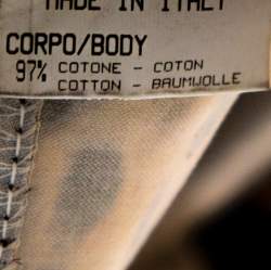 Pre Owned تنورة ماكسي روبرتو كافالي قطن بني بحزام واسع مقاس متوسط (ميديوم)