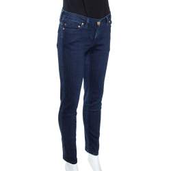 Roberto Cavalli Indigo Denim Tapered Fitted Jeans M