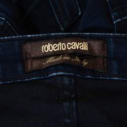 Roberto Cavalli Indigo Denim Tapered Fitted Jeans M