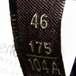 Pre Owned Roberto Cavalli Purple Floral Printed Silk Sequin Embellished Sheer Tunic L