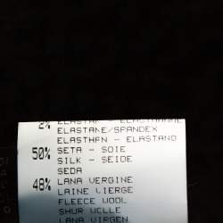 Pre Owned جاكيت روبرتو كافالي متوسط الطول بطانة فرو و خليط صوف مطبوع متعدد الألوان M