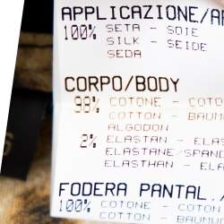 Pre Owned بنطلون جينز روبرتو كافالي دينم أسود ووسط حرير واسع مقاس كبير (لارج)