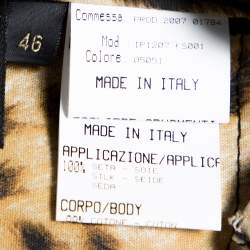 Pre Owned بنطلون جينز روبرتو كافالي دينم أسود ووسط حرير واسع مقاس كبير (لارج)