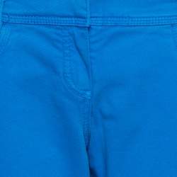Pre Owned Roberto Cavalli Blue Stretch Cotton Straight Leg Jeans L