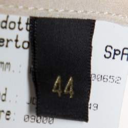 Pre Owned Roberto Cavalli Cream Floral Print Silk Sheer Kaftan Top M