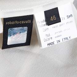 Pre Owned تنورة ماكسي روبرتو كافالي تاي داي شيفون مطبوع مقاس كبير (لارج)